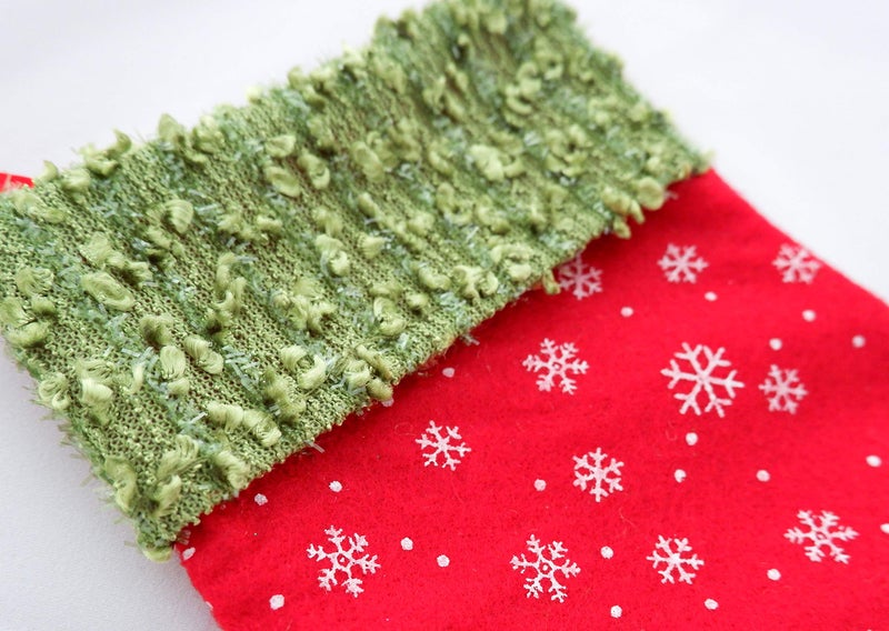 Partay Shenanigans Christmas Stockings - 24 Pack 9" Mini Christmas Favor Treat Bag Stockings in Red and Green Bags and for Gift Exchange Party Favor - Image 4